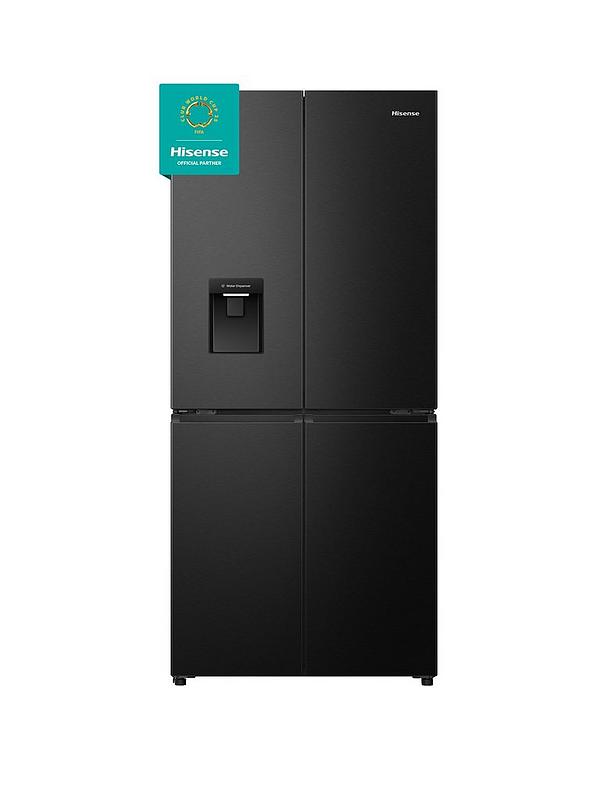 Hisense PureFlat Slim RQ5P470SMFE Total No Frost American Fridge Freezer with My Fresh Choice zone - Black Stainless Steel